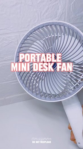 Multifunctional Rechargeable Fan - Portable Mini Desk Fan
