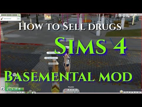 Sims 4 - How to Sell Drugs and Make New Clients (BASEMENTAL MOD)