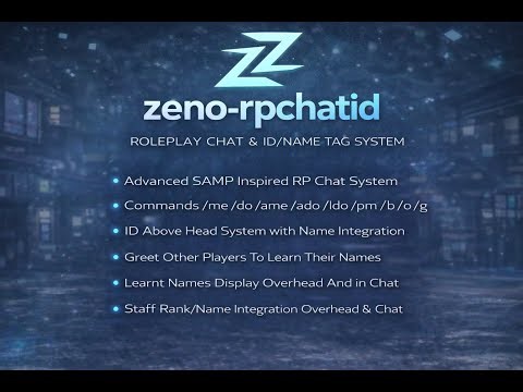 Advanced SAMP-Style RP Chat & ID/Name Tag System (FiveM ESX Script)