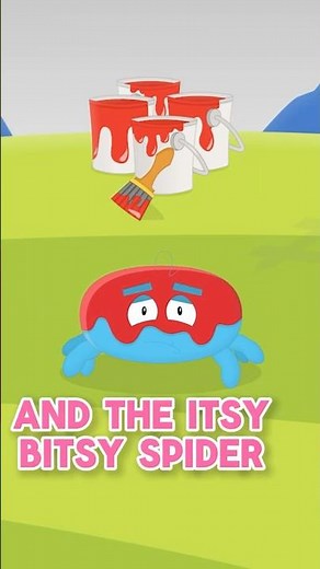 Itsy Bitsy Spider - Paint Pandemonium! #nurseryrhymes #kidssongs #kidslearning #itsybitsyspider