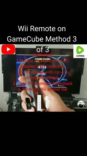 Wii Remote on GameCube Method 3of 3 #WiiRemoteonGamecube #wii #wiiremote #wiiremoteongamecubeconsole