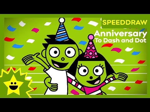 Dash's and Dot's 25 Anniversary (Speeddraw)