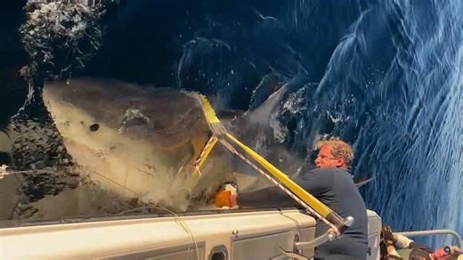 On one-year tagging milestone, the largest Atlantic white shark returns to Florida waters