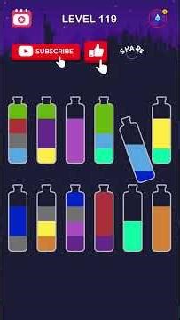 "WATER SORT PUZZLE LEVEL 119 🔥 The COLOR MIX MELDOWN! 💧😱 Can You Sort Out the CHAOS? 🧩"#shorts