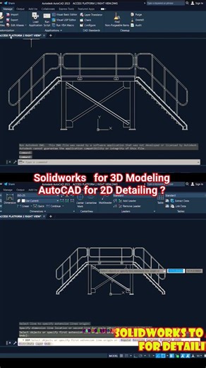 how to convert SolidWorks 3d t9 AutoCAD 2d #solidworks #cad #dwg #autocad