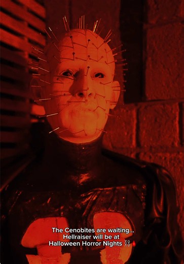 ITS FINALLY HAPPENING! For the first time ever!! ⛓️🩸 #hellraiser #pinhead #cenobites #hhn #universalstudios