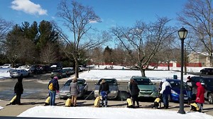 Our Puppy Program Manager, Hallie, held a YODA (Year Old Dog Assessment) class on campus this morning with a group of future guide dogs! The video shows Hallie walking down the line of dogs who are sitting on the sidewalk outside of our National Administrative Center. In the beginning of the video, Hallie explains, "I want your dogs to recognize that I'm a distraction, and ignore me." She goes on to say "If your dog stays in a sit position, go ahead and give them a reward. Let them know they did