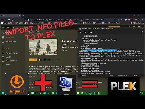 Import .nfo files and local artwork into Plex