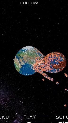 mars vs earth [46191 particles took me 4 hours of recording]