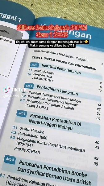 Silibus Baru Sejarah STPM Semester 1/2025