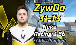 ZywoOo (31-13) rt:1.86 (nuke) | FACEIT天梯 | 2024.04.05_哔哩哔哩_bilibili