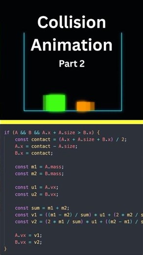 Coding COLLISION PHYSICS?? - Part 2 💥 #shorts