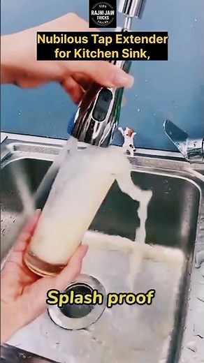 Flexible Tap Extender for Kitchen Sink | #kitchen #kitchensinkfaucet #household #kitchensink