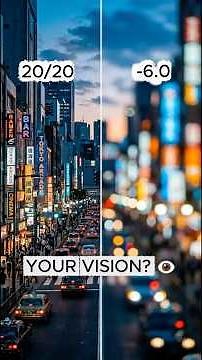 How -1.0 to -10.0 Vision Actually Looks! 👓 #shorts
