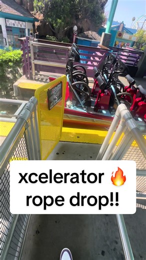 trying to get front row on any coaster usually adds at least 10 minutes to any line because everybody wants the front, xcelerator front line takes forever because everybody wants the front 2 seats, so half the time i see people from row 2 fill in the 2 backseats in car 1, front row with the wind is awesome though, what row would you pick if you could only ride one time?? #sixflags #knottsberryfarm #knotts #rollercoaster #rollercoastertiktok