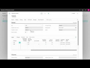 Receipt from Transfer Orders - Microsoft Dynamics 365 Business Central