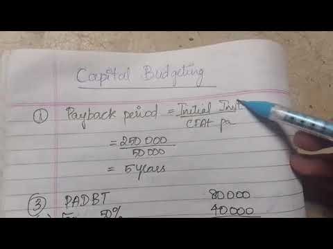 B.Com -Financial management -Capital Budgeting -Payback period Ex.3