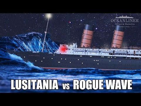 Lusitania vs GIANT Rogue Wave - Did she almost sink?