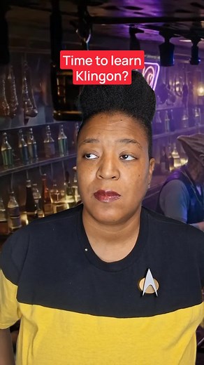 This is only partly a joke because you CAN ACTUALLY LEARN KLINGON ON DUOLINGO!!! But trying to learn these few words were enough for me to know that this language is not for me. 🤷 #startrek #klingon #duolingo