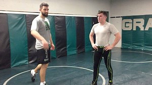 California State coach Ryan Loder shows High crotch flip @apex_wresting_academy | California USA Wrestling Inc