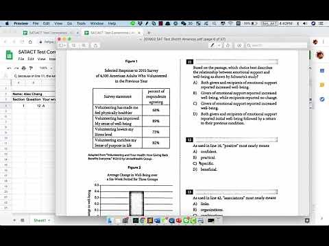 How to go over a SAT or ACT test
