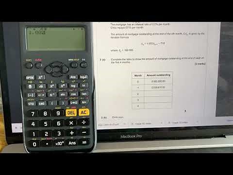 Mortgage question using an iterative method (Core Maths)