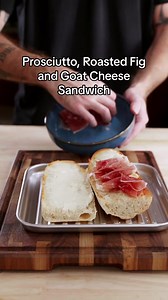 The ultimate flavor trio in one sandwich: Goat cheese, sweet figs, and savory prosciutto 🥪🇮🇹✨