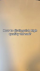 Ever picked up a spool of thread and wondered if it was worth it? 🤔 Here’s a simple way to tell: Low-quality thread tends to be dull, frays easily, and often peels. You can see tiny fibers sticking out and it feels rough. It’s likely to cause more problems when sewing, like snapping or tangling. High-quality thread shines brighter, is smooth, and doesn’t peel. You can tell it’s compact and consistent, making your sewing projects cleaner and more durable. Next time you’re in the store, just star
