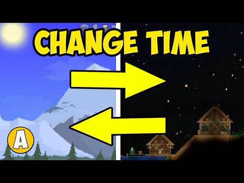 TERRARIA HOW TO CHANGE TIME OF DAY INSTANTLY | TERRARIA HOW TO CHANGE TIME OF NIGHT INSTANTLY