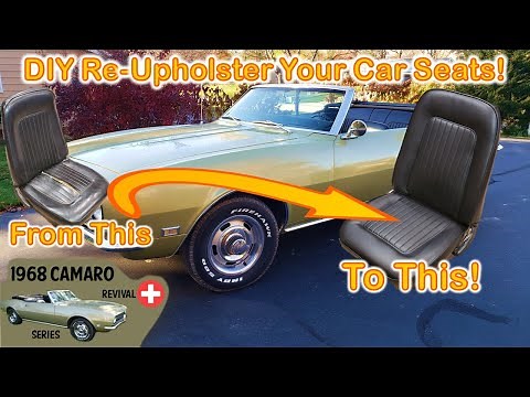 How to Re-Upholster Your Car Seats! You Can Do It! DIY! #chevy #restore