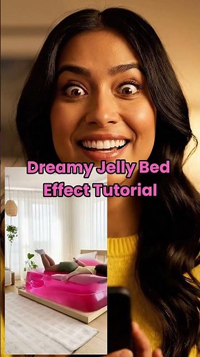 Dreamy Jelly Bed Effect Tutorial on Fotor #jellybed #ai