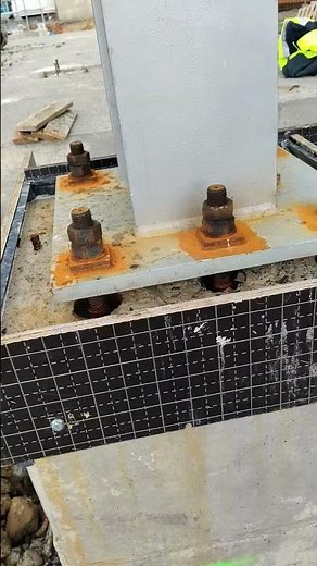 Grouting Formwork for a Pipe rack Column base plate