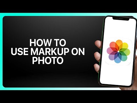 How To Use Markup On Photo In iPhone Photos App ! Tutorial