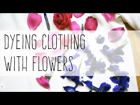 How to Print Clothes with Flowers | natural dyeing