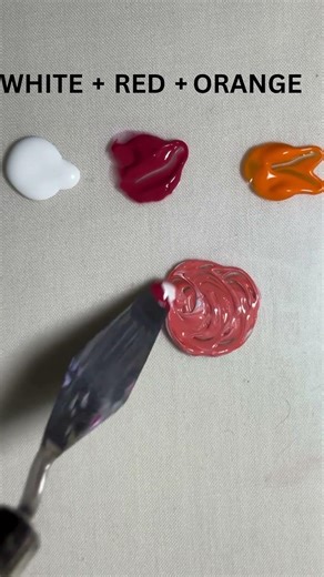 How to Make Terracotta Peach with 3 Colors 🍑✨ | White + Red + Orange #shorts#shortsviral#shortsfeed