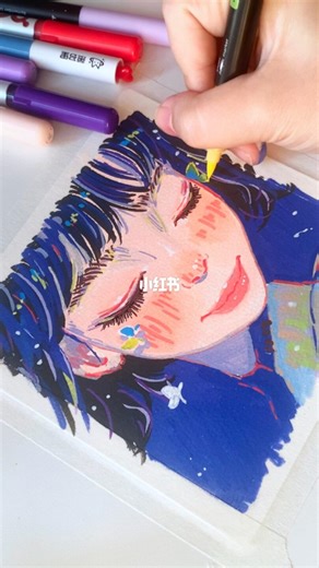 realart on Instagram: "Immersive painting session+ #onepaintingaday #sketch #immersivepainting #drawing #acrylicmarker learntodrawtogether"