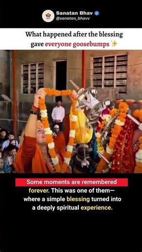 One Blessing… and Everyone Felt It ✨🙏 #shorts #bhakti #sanatan #viral #trending