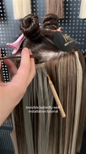 mindyhairextensions | Invisible butterfly weft 💖Easy to install and remove 💖 Fastest method - no damage for your own hair 💖No return hair, Can be cut anywhere... | Instagram