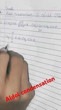 ##@class 12 chemistry ⚗️ @@aldol condensation @#science