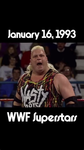 On this day in 1993 on WWF Superstars: The Nasty Boys (Brian Knobbs & Jerry Sags) defeated Mickey Jay & Rock Warner #wrestlingtiktok #worldwrestlingfederation #wwe #90swrestling #wrestlingflashback