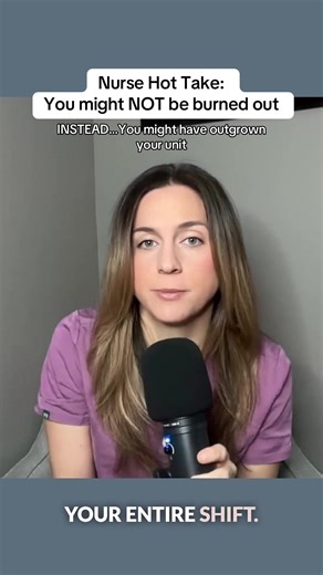 Hot take: Not every nurse who feels burnt out is actually burnt out. Sometimes you’ve just outgrown your unit. When your environment stops challenging you, supporting you, or inspiring you… that feeling of stagnation can start to look a lot like burnout. But it might actually be a signal that it’s time for growth. In this clip from the Life After Nursing School podcast, I talk about how to recognize when you’ve outgrown your role as a nurse. Because staying somewhere you’ve outgrown can quietly 