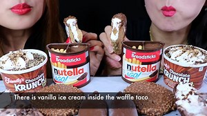 297K views · 195 shares | ASMR CHOCO TACO ICE CREAM, MAGNUM, NUTELLA, HERSHEY'S CHOCOLATE PIE) | Kim&Liz ASMR | Kim&Liz ASMR | Facebook