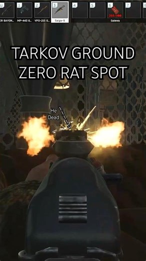 TARKOV GROUND ZERO RAT SPOT #escapefromtarkov #tarkov #tarkovclips #eft #eftpvp