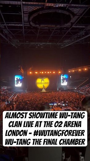 Almost showtime Wu-Tang Clan live at The O2 Arena London - #wutangforever Wu-Tang The Final Chamber