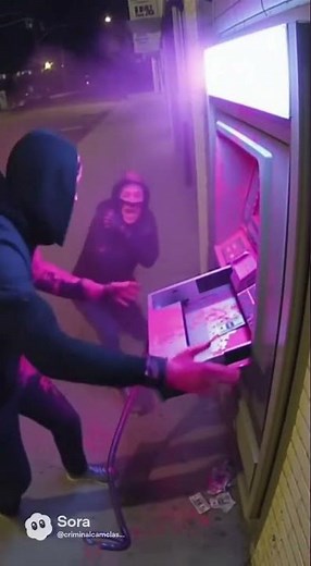 ATM Robbery Fail: Dye Pack Explodes on Thieves Caught on CCTV #robberyfail #funny #atmfail