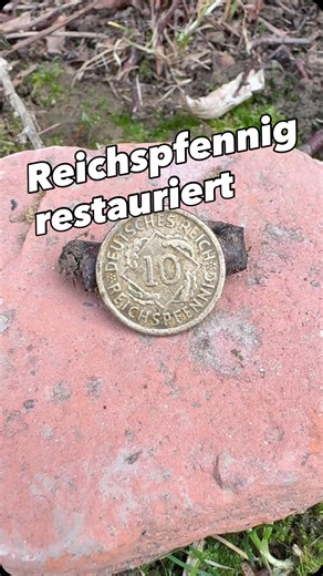 Weimarer Republik 10 Reichspfennig 1925 restauriert Pinpointer-detektorshop Fachhändler für Metalldetektoren und Zubehör bei Köln, Bonn, Koblenz.#metalldetektor #coin #restauration #history #oldandnew | Pinpointer-detektorshop