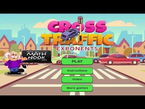 Cross Traffic Exponents Math Game