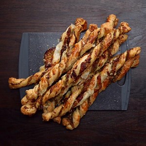 Cheesy Pesto Twists Recipe by Tasty