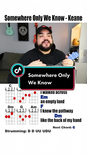 Somewhere Only We Know Ukulele Tutorial