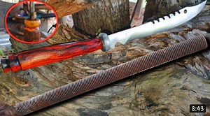 3.9K views · 238 reactions | Knife making, Be a sword beautiful with luxury wood #tricks&tips #KNIFE MAKING | Vairal world | Facebook